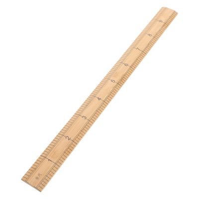 SOIMISS Bamboo Sewing Ruler, Double-Sided, 33 cm, for Precise Fabric Measurements