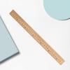 SOIMISS Bamboo Sewing Ruler, Double-Sided, 33 cm, for Precise Fabric Measurements view 4