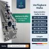 diconfa Aluminum Profile 20x20 mm, Groove 5, 8 pcs., 2000 mm Long, T-Slot Rail, ITEM-Compatible view 3