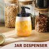 Coffee Syrup Dispenser Pump with Stainless Steel and Plastic Press Design view 3
