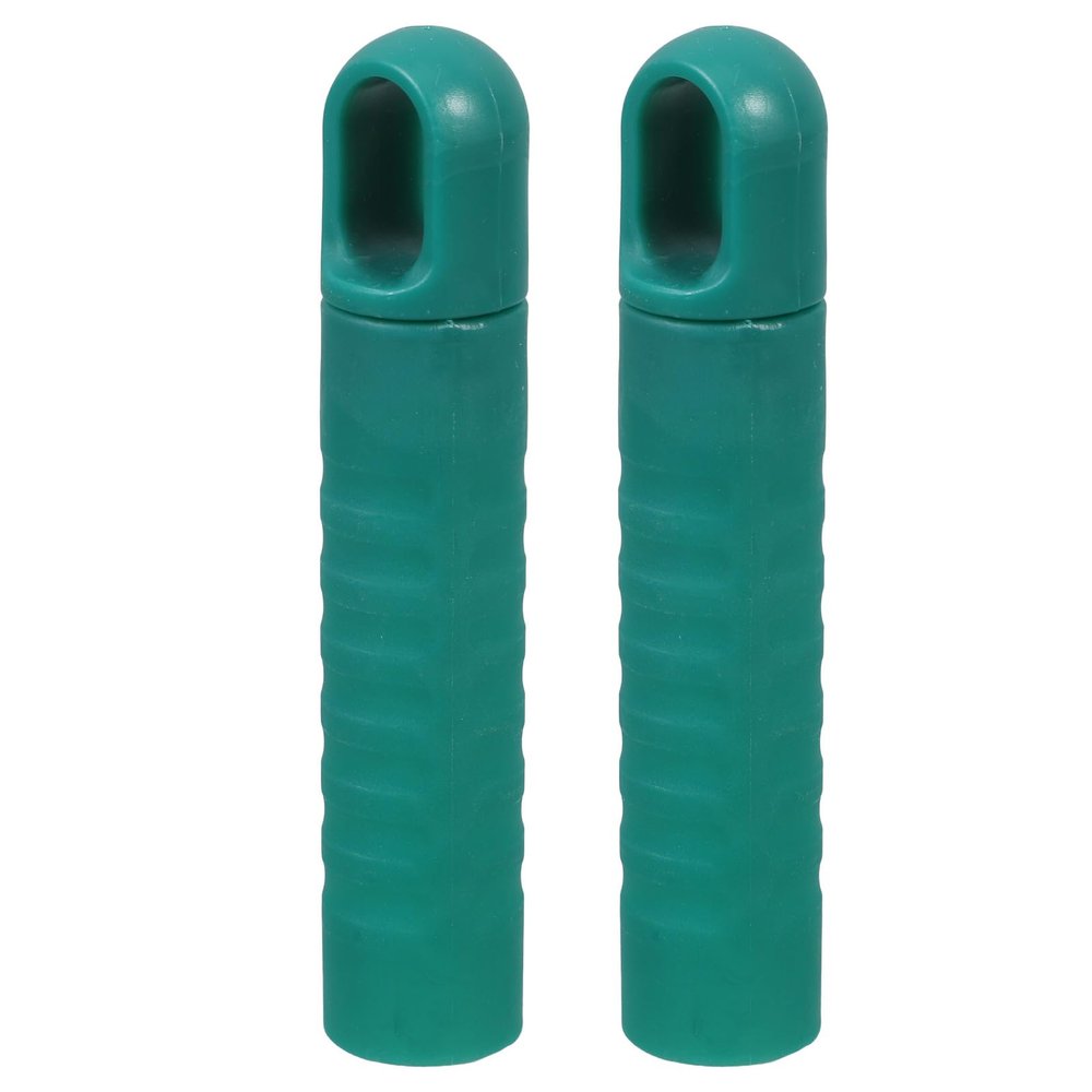 LALADEFIEE Non-Slip Mop Handle End Caps, 2-Pack, Green Plastic