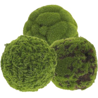 PAMINGONO 3-Pack 10 cm Artificial Moss Balls