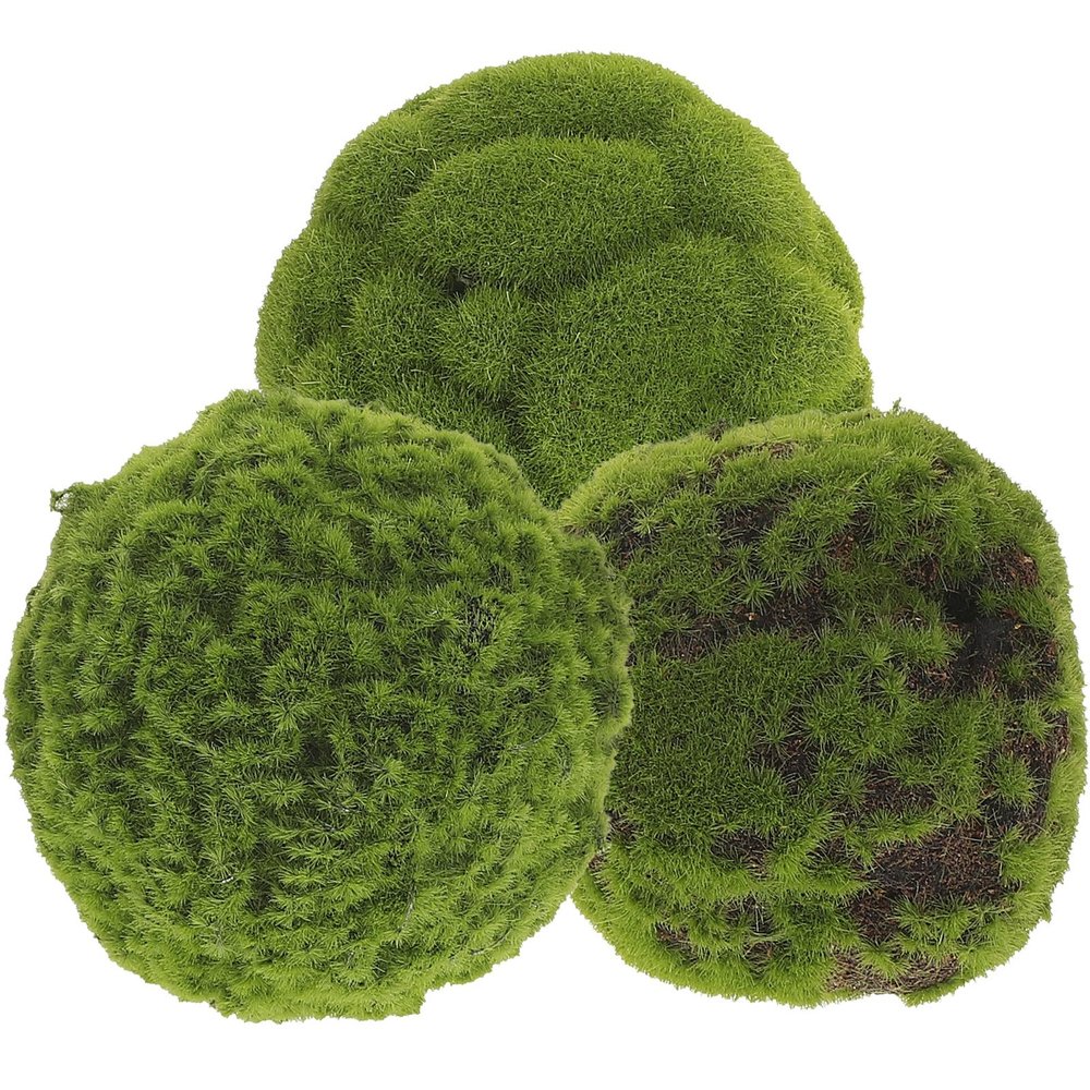PAMINGONO 3-Pack 10 cm Artificial Moss Balls