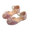 Huihong Glitter Princess Shoes for Girls, Elegant Dress Shoes, Pink, EU 26 view 3