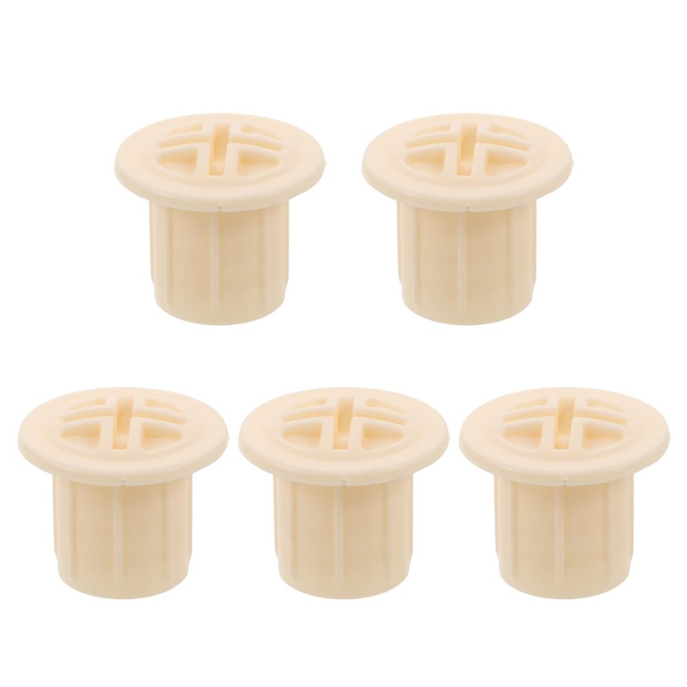 DECHOUS Screw Caps, 1.8 cm Inner Diameter, 5-Pack, White