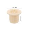 DECHOUS Screw Caps, 1.8 cm Inner Diameter, 5-Pack, White view 2