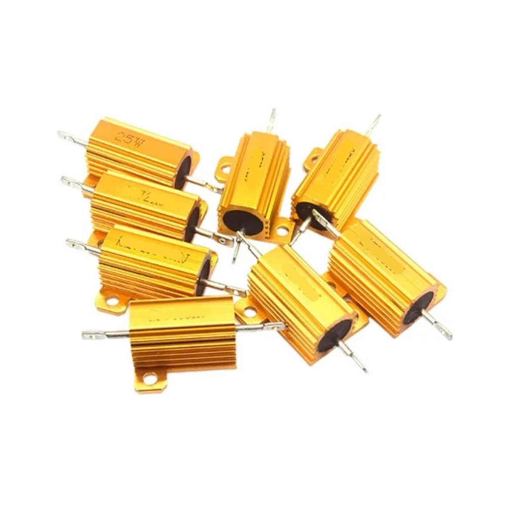 5-Pack 25W RX24 Aluminum Power Metal-Housed Wirewound Resistors (300Ω)