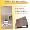 Invisible Stainless Steel Access Hatch with Lock and Handle, 73.6 x 99 cm view 3