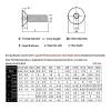 YANGC M8 M10 M12 M16 M20 DIN7991 Carbon Steel Hex Socket Countersunk Screws, M12 x 50 mm, 2 pcs view 2