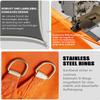 Waterproof Square Sun Shade Sail 6.6 x 6.6 m, Orange view 4