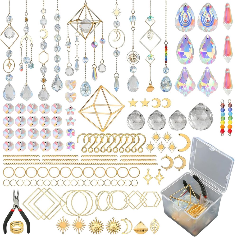 400-Piece Crystal Suncatcher DIY Craft Kit
