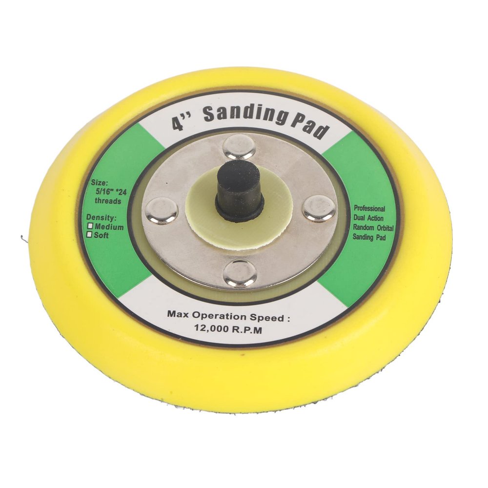 Adfaga 4-Inch Round Sander Holder and Polishing Pad
