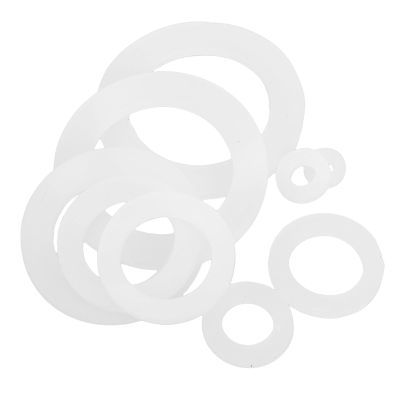 FOMIYES 100-Piece White Silicone Flat Gasket Set