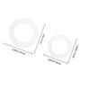 FOMIYES 100-Piece White Silicone Flat Gasket Set view 2