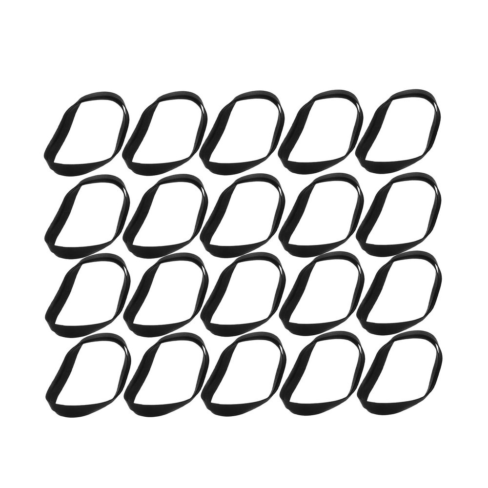 Kisangel 90-Piece Flat Rubber Belts, 40–135 mm, Replacement Belts for Cassette Recorders, CD Players, and Turntables