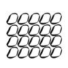 Kisangel 90-Piece Flat Rubber Belts, 40–135 mm, Replacement Belts for Cassette Recorders, CD Players, and Turntables view 1