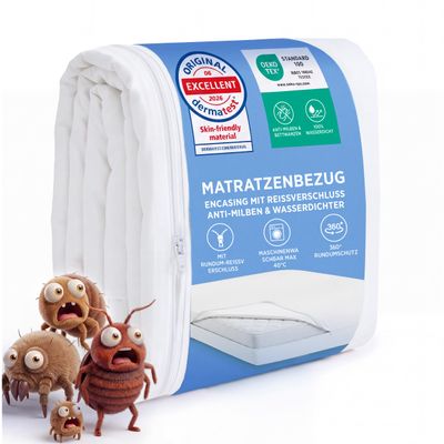 BEDSURE Mattress Encasement 90 x 200 x 30 cm, Anti-Dust-Mite Cover