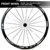 WIQUYBML 700C Road Bike Wheelset with C/V Brakes, Quick Releases, Flat Spokes, 20/24 Holes, Hubs for 8/9/10/11/12-Speed Cassettes view 3
