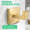 SHENGYIG 2-Pack 304 Stainless Steel Towel Hooks view 4
