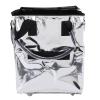 Large-Capacity Folding Shopping Trolley with Wheels, Base Plate, and Backpack Function, Silver view 3