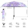 Wudan Rain Golf Umbrella, 99 cm, Lightweight, Automatic Open and Close, Purple Children's Umbrella with Cute Tooth Design view 2