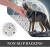 MXDLKSWPOH Wolf Under Moon Door Mat, Low-Profile, Non-Slip, Washable, 60 x 40 cm view 3