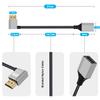 YINGAYOU Short HDMI Extension Cable, 4K@60Hz 18Gbps, 90-Degree Female-to-Male, Aluminum Housing, Gold-Plated Plug, 3D, ARC, Ethernet, for Laptop, Monitor, Fire TV, PC, Left-Angle, 0.2 m/0.65 ft view 4
