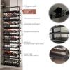 Adjustable Extendable Shoe Rack for Closets, Stackable Vertical Metal Storage, Black view 4
