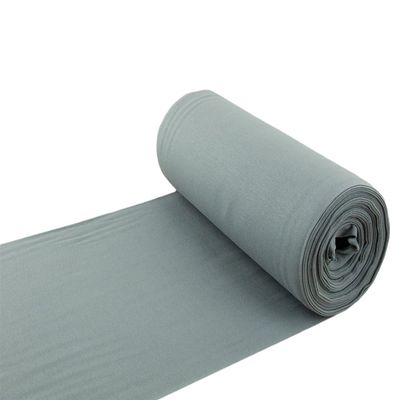Solid Ribbed Fabric Tube | Gray