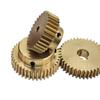 ELILANEY Brass Spur Gear, Module 0.6, 90 Teeth, 5 mm Stepped Gear, Straight Teeth, 12.7 mm Bore view 3