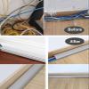 MLYAYE Heavy-Duty Waterproof Metal Cable Protector, Extra-Wide 60 x 30 mm (2.36 x 1.18 in), for Floor/Wall Mounting view 2