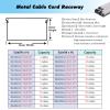 MLYAYE Heavy-Duty Waterproof Metal Cable Protector, Extra-Wide 60 x 30 mm (2.36 x 1.18 in), for Floor/Wall Mounting view 3
