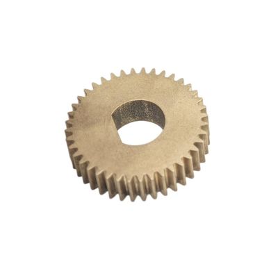ELILANEY 0.6M 34T Copper Spur Gear, 21.6 mm Diameter, 5 mm Thick, 3 x 2.5 mm D-Bore