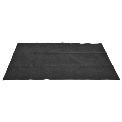 Outdoor BBQ Floor Mat, Flame-Resistant Grill Mat, BBQ Oil Pad for Camping and Hiking, PET+PE Composite, Non-Slip, Washable, 152 x 91 cm, Straight Edge