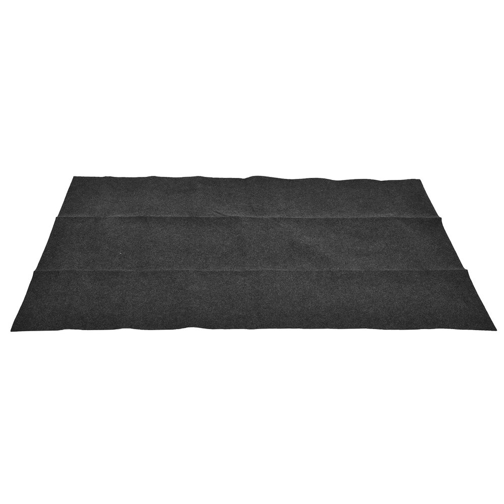 Outdoor BBQ Floor Mat, Flame-Resistant Grill Mat, BBQ Oil Pad for Camping and Hiking, PET+PE Composite, Non-Slip, Washable, 152 x 91 cm, Straight Edge