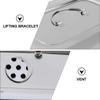 Sterilization Box for Thermometers, Round, 1 pc, Stainless Steel, Silver view 3