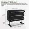 Wall-Mounted Kitchen Roll Holder, 4-Roll, No Drilling, Black view 2