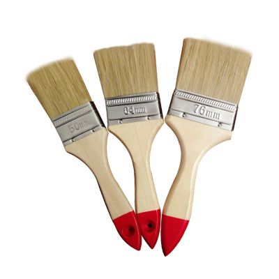 Handled Radiator Paint Brushes, 10 Pieces, Wooden Handle, 2.5 × 11.4 cm (4.5 in)