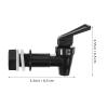 Water Dispenser Faucet, 2-Piece, 17 mm, Black Replacement Valve view 2