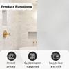 Window Privacy Film 55.1 x 90.6 in, Static Cling, UV Protection, Frosted White view 3