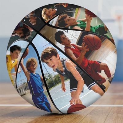SosnSusn Custom Basketball, Personalized with Name or Photo, Basketball Gift for Graduation, Birthdays, Fans, and Coaches (Color 10)