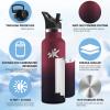 500 mL Kids' 18/8 Stainless Steel Water Bottle, BPA-Free, Leakproof Insulated Bottle with Straw view 2