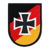 Caf Viereck Bundeswehr Reservist and Veteran Patch, Embroidered Hook-and-Loop, 7 x 9 cm, German Coat of Arms with Iron Cross view 1