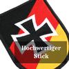 Caf Viereck Bundeswehr Reservist and Veteran Patch, Embroidered Hook-and-Loop, 7 x 9 cm, German Coat of Arms with Iron Cross view 2