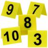 MOKKHNB Crime Scene Markers, 10-Piece Acrylic Evidence Markers, Yellow, 5.5 x 6.3 cm view 1
