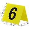 MOKKHNB Crime Scene Markers, 10-Piece Acrylic Evidence Markers, Yellow, 5.5 x 6.3 cm view 2