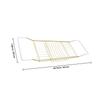Adjustable Stainless Steel Bathtub Caddy with Telescopic Arms, Gold view 2