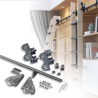 600 cm Extendable Rolling Ladder Hardware Kit with Floor Roller