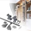 600 cm Extendable Rolling Ladder Hardware Kit with Floor Roller view 1