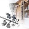 600 cm Extendable Rolling Ladder Hardware Kit with Floor Roller view 2